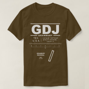 Flughafen Granbury Regional GDJ T-Shirt