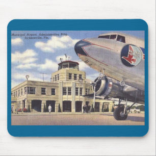 Flughafen, Jacksonville, Florida, Vintage Mousepad