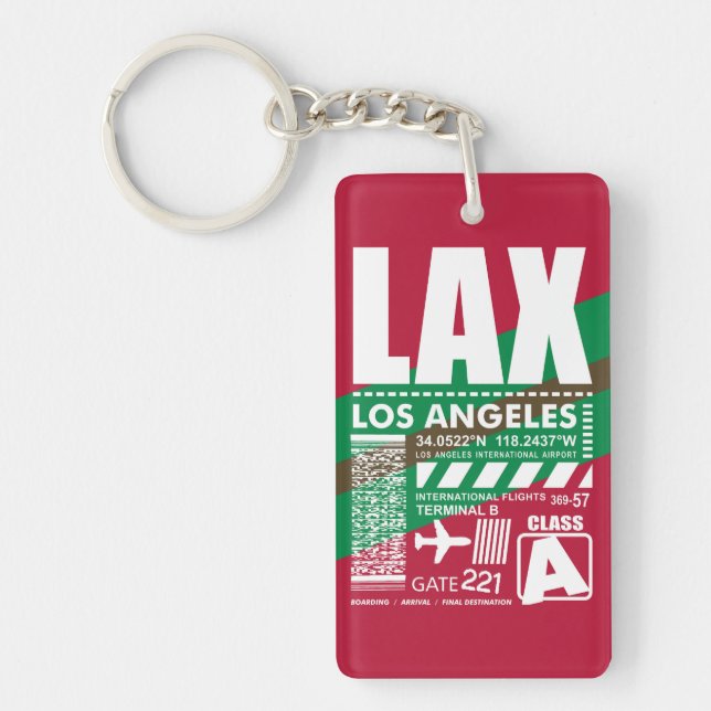 Flughafen LAX Los Angeles Schlüsselanhänger (Vorderseite)