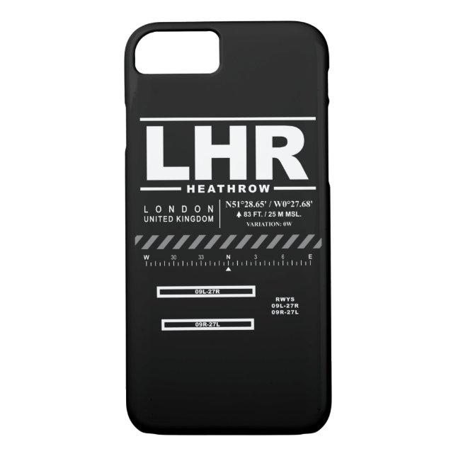 Flughafen Londons Heathrow LHR iPhone Fall Case-Mate iPhone Hülle (Rückseite)