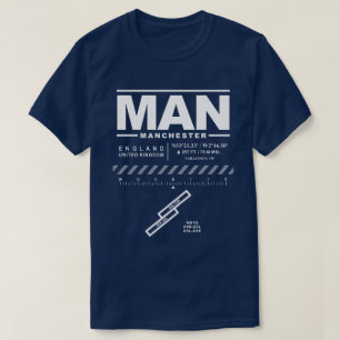 Flughafen Manchester MAN T - Shirt