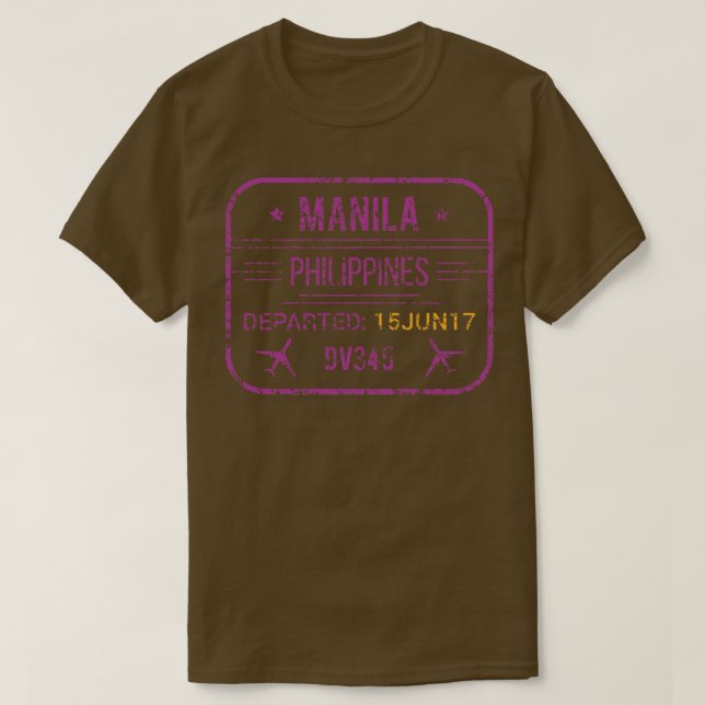 Flughafen Manila T-Shirt (Design vorne)