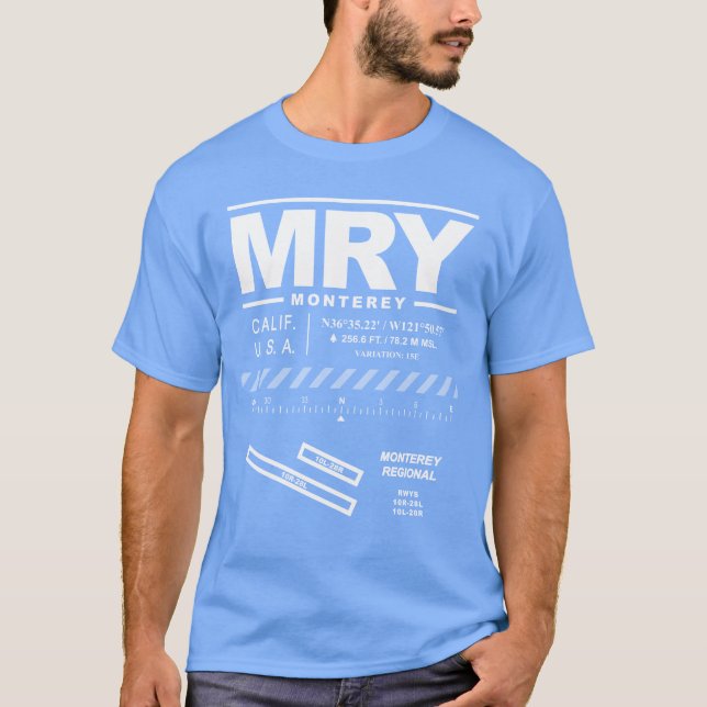 Flughafen Monterey MRT T - Shirt (Vorderseite)