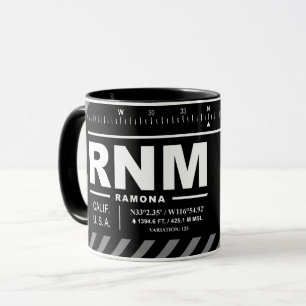 Flughafen Ramona RNM Tasse