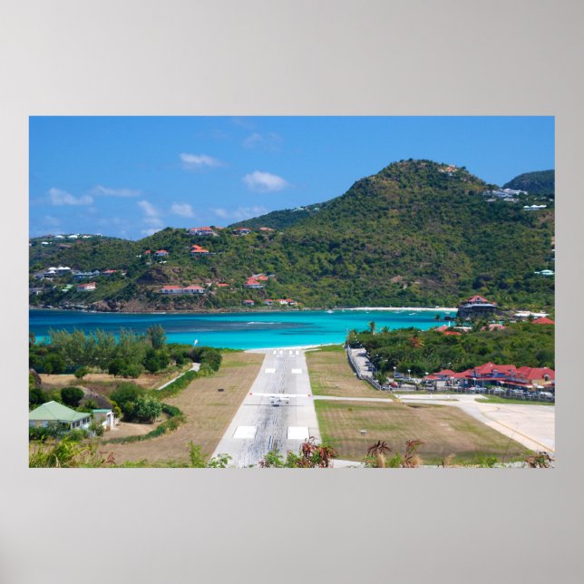Flughafen Saint Barthélemy (St. Barts) Poster (Vorne)