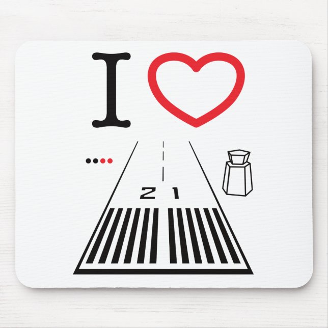 Flughafen Santa Monica Start 21 - Mauspad (Vorne)