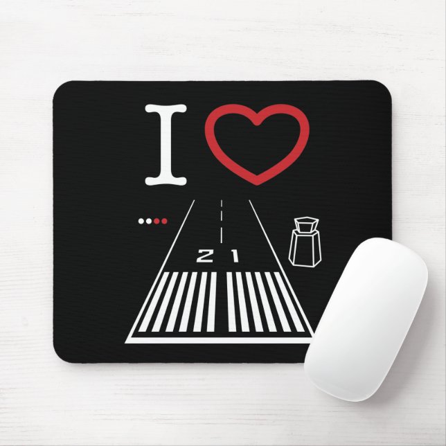Flughafen Santa Monica Start 21 Mousepad (Mit Mouse)
