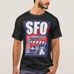 Flughafen SFO San Francisco T-Shirt