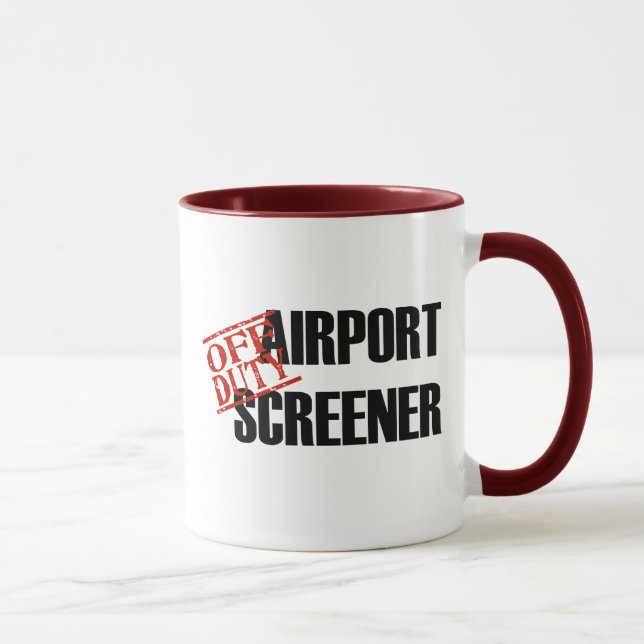 Flughafen-Siebdruckeinrichtung Tasse (Rechts)