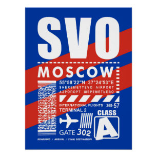 Flughafen SVO Moskau, Poster