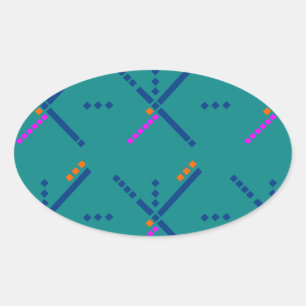 Flughafen-Teppich Portlands Oregon PDX Ovaler Aufkleber