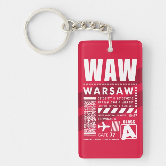 Flughafen Warschau Schlüsselanhänger (Vorderseite)