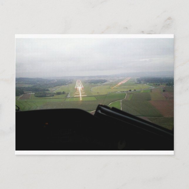 Flughafen Zürich Postkarte (Vorderseite)