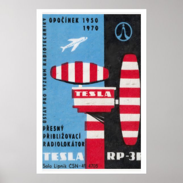 Flughafenkontrollturm - Matchbox-Druck - Ästhetik Poster (Vorne)