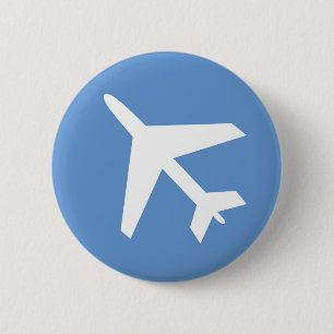 Flughafensymbol Button
