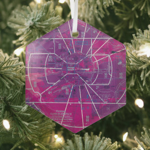 Flugkarte Ornament Aus Glas