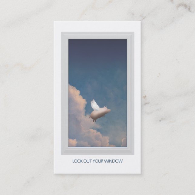 Flugkarte Visitenkarte (Vorderseite)