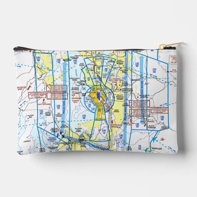 Flugkarten-Accessoire-Tasche Zubehörtasche (Rückseite)