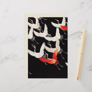 Flugkrane: Japanische Bird Kimono Art