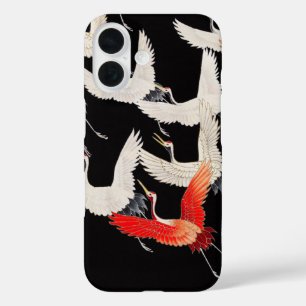 Flugkrane: Japanische Bird Kimono Art iPhone 16 Hülle