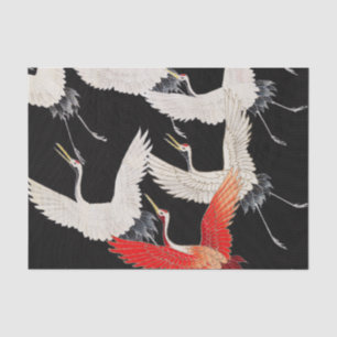 Flugkrane: Japanische Bird Kimono Art Seidenpapier