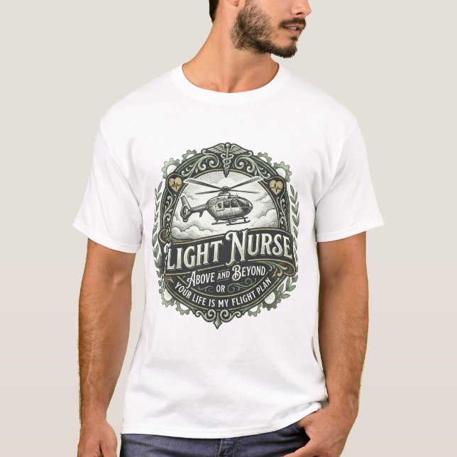 Flugkrankenschwester über alles T-Shirt (Vorderseite)