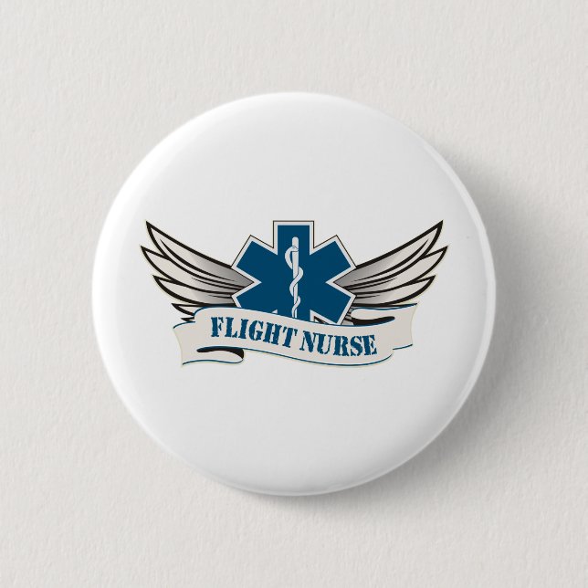 Flugkrankenschwesterflügel Button (Vorderseite)
