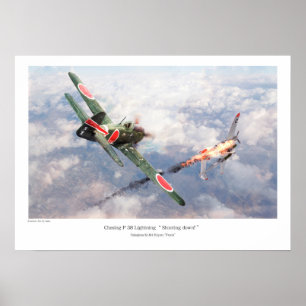 Flugkunstposter "Nakajima Ki-84疾風 "Frank" Poster