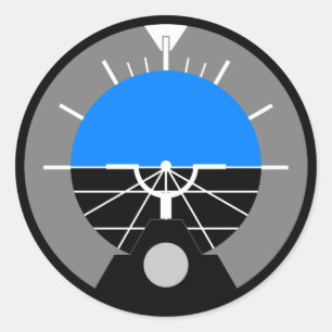 Fluglageanzeiger-Messgerät Runder Aufkleber
