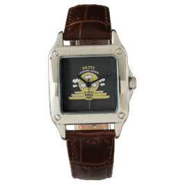 Fluglehrer | Flying School | Absolvent | Pro Armbanduhr