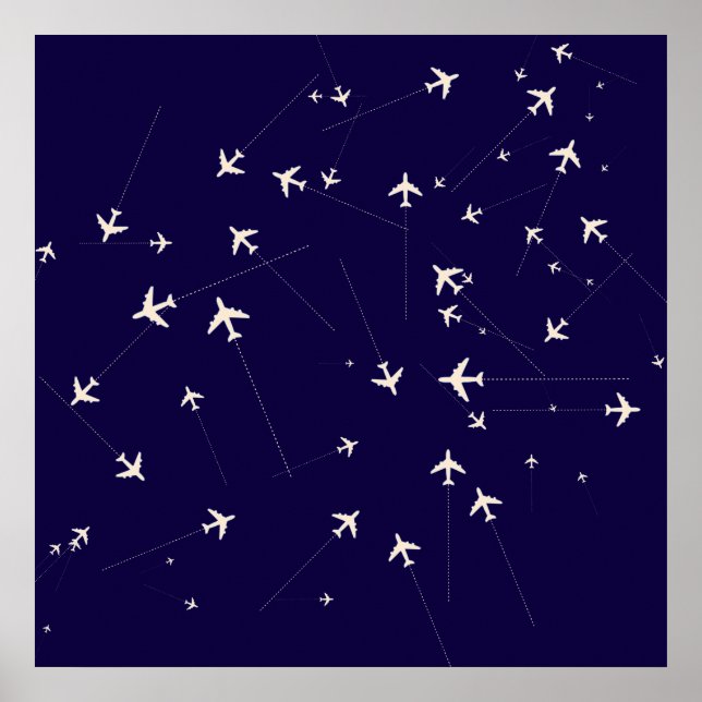 Fluglinien Poster (Vorne)