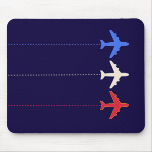 Fluglinienflugzeuge Mousepad