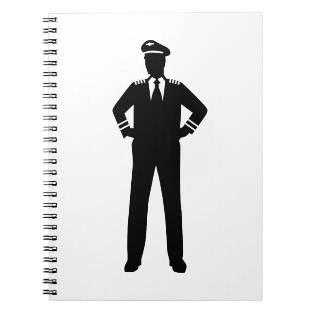 Fluglinienpilot Notizblock (Vorderseite)