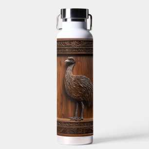 Fluglose Wunder: Australische Emu Wood Print, Trinkflasche