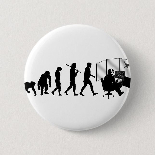 Fluglotse-Geschenkturm-Kontrolle Button (Vorderseite)