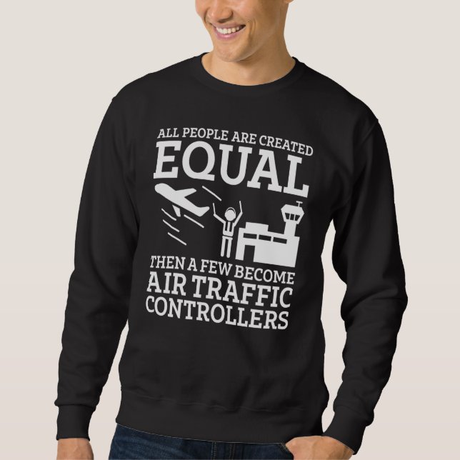Fluglotsen-Aussehen Großer Controller Sweatshirt (Vorderseite)