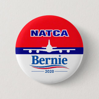 Fluglotsen für Bernie 2020 Button