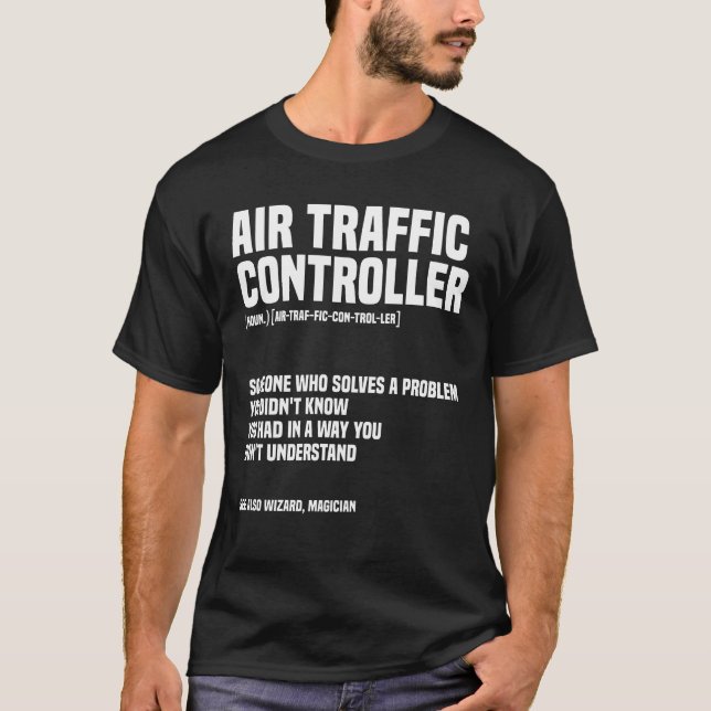 Fluglotsen für den Flugverkehr T-Shirt (Vorderseite)