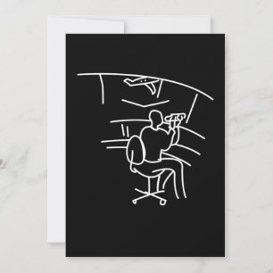 Fluglotsen Laufbahnlinie Art Aviati Einladung