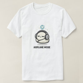 Flugmodus aktiviert - Süße müde Figur Kopfhörer T-Shirt