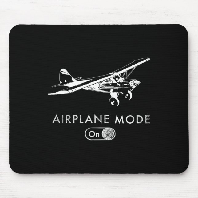 Flugmodus an Pilot Super Bush Cub  Mousepad (Vorne)