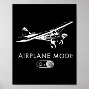 Flugmodus Ein Pilot Super Bush Cub Poster