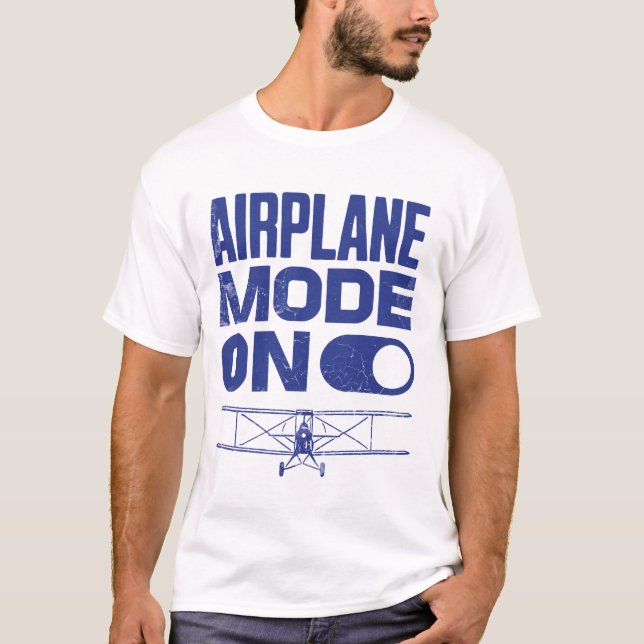 Flugmodus im Flugzeug - Pilot - Geschenke - Flugze T-Shirt (Vorderseite)