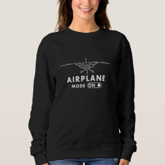 Flugmodus im On - Airline Pilot Luftfahrzeug Sweatshirt
