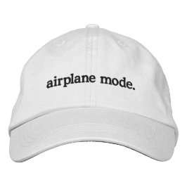 Flugmodus-Mütze Bestickte Baseballkappe