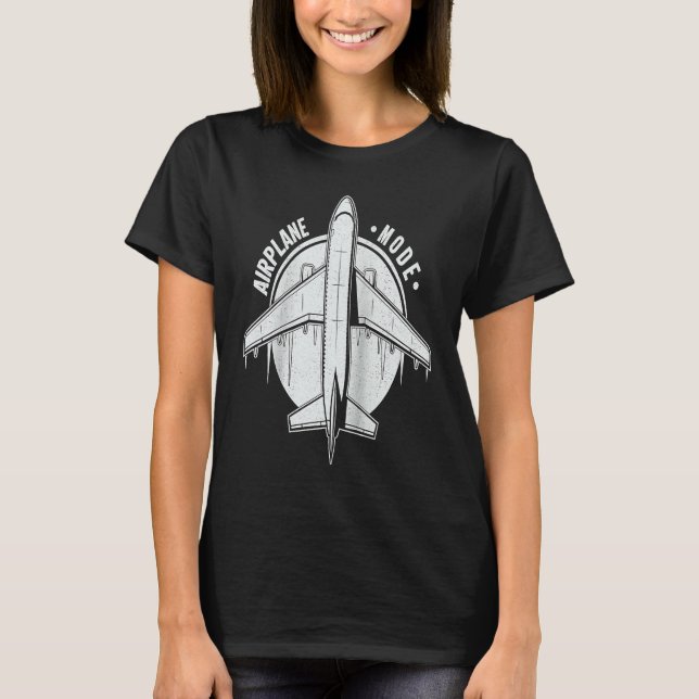 Flugmodus  Pilot Flugzeug Flugzeug Luftfahrt Ragla T-Shirt (Vorderseite)