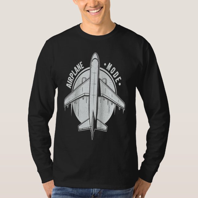 Flugmodus  Pilot Flugzeug Flugzeug Luftfahrt Ragla T-Shirt (Vorderseite)