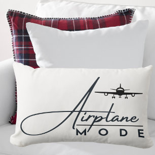 Flugmodus, Reise, Minimalistisches Design, Luftfah Lendenkissen