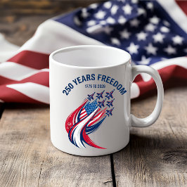 Flugparade zum 4. Juli - 250 Jahre Freiheit Kaffeetasse