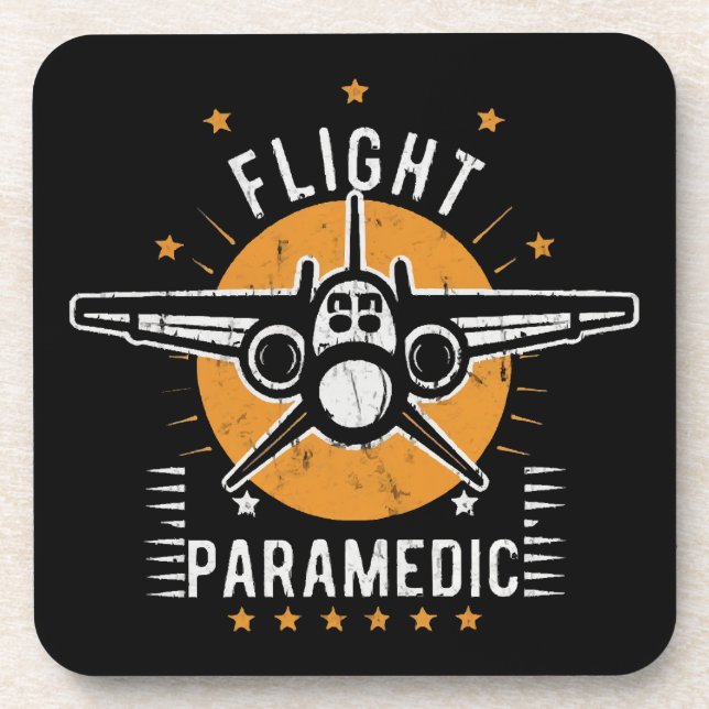 Flugparamedizin Getränkeuntersetzer (Vorderseite)